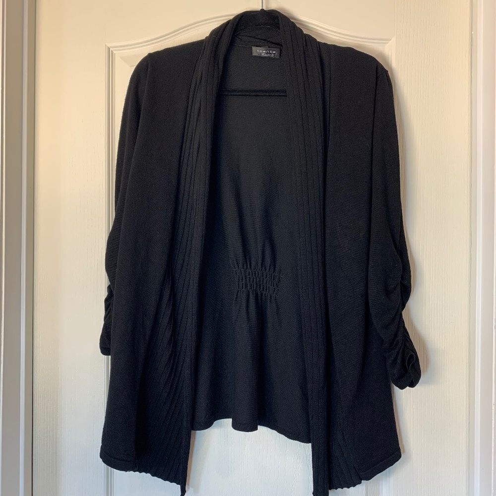 Spense Soft‎ Draped Open Cardigan – Feminine Silhouette (S) Knitwear